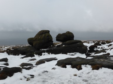 Wainstones, kissing for some warmth