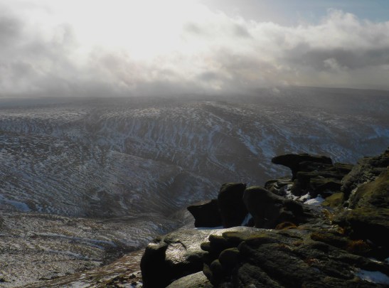 Even the sun couldn't stop all the colour being drained from the view.