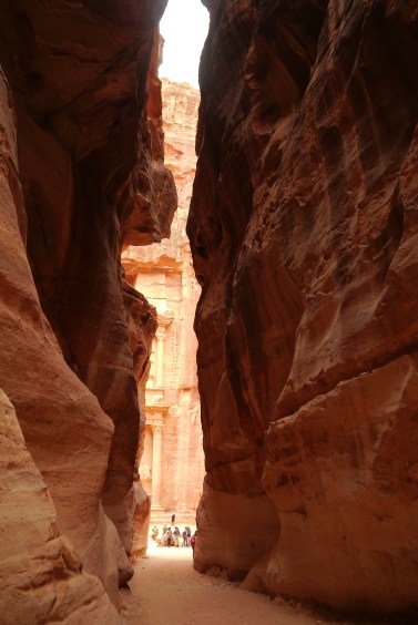 The view at the end of the Siq, the Treasury