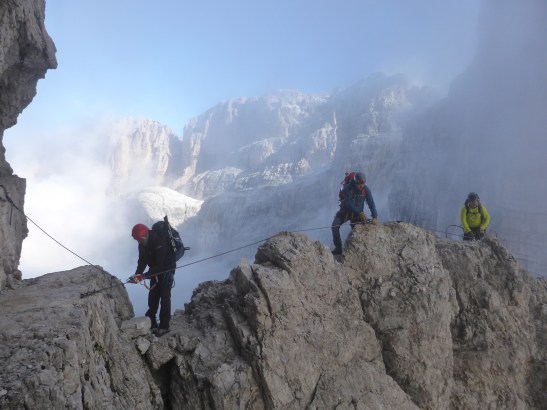 Rock Rib leading to the first ledge