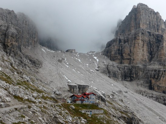 Rif Agostini, with the house size bolders just behind.