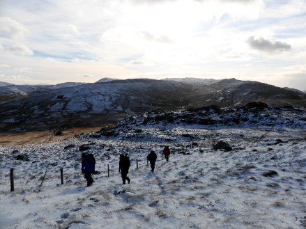 Traverse across Y Cribau