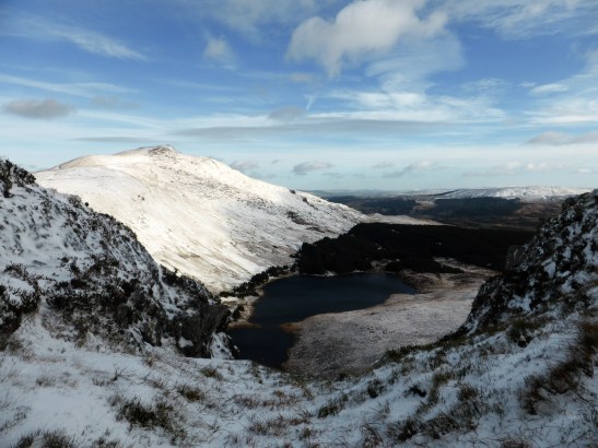 Moel Siabod above Llynnau Diwaunydd